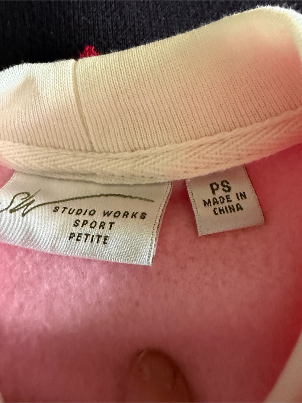 Vintage Studio Works Sport Embroidered Winter Sweatshirt Pink - Picture 8 of 8